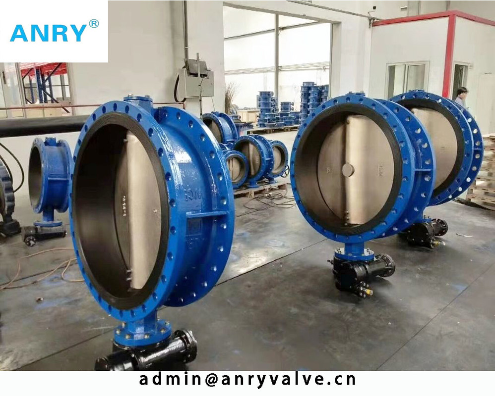 Soft Sealing NBR EPDM Seat Butterfly Valve PN16 SS316 Disc Wafer Style