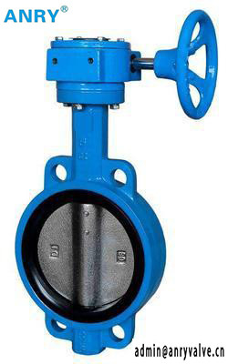 Liquid Wafer Stainless Steel Butterfly Valve EPDM Seats  Casted Iron PN16 SS304 SS316