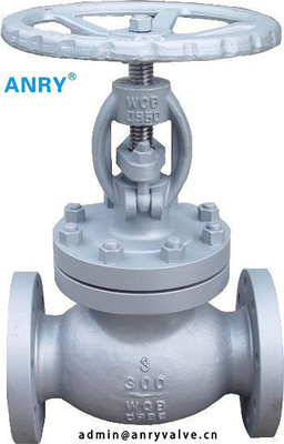 Handwheel JIS Flanged RF WCB Body 13%CR Wedge OS&Y Globe Valve