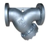 Epoxy Flanged Y Type Strainer Blue For Water DIN 3203