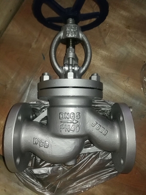 Handwheel DIN Steel Globe Valve  Flanged End RF Casted Steel 13%CR