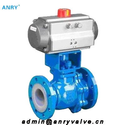 SS304 SS316 Flanged RF Ball Valve 3/4''-12'' Pneumatic Through - Way