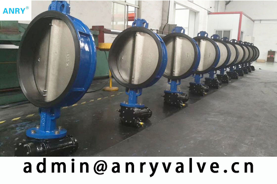 Liquid Wafer Stainless Steel Butterfly Valve EPDM Seats  Casted Iron PN16 SS304 SS316