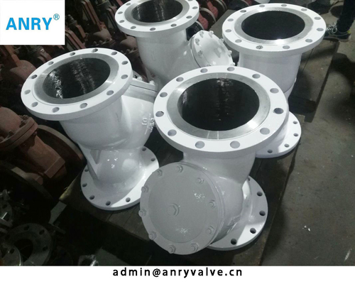 ANSI Flanged Wye Strainer Cast Steel WCB SS304 CF8M Body  API CE ISO Certification