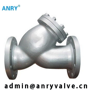 Professional 3 Flanged Strainer For Water Line WCB CF8 CF8M Body  Inline Pipe Strainer