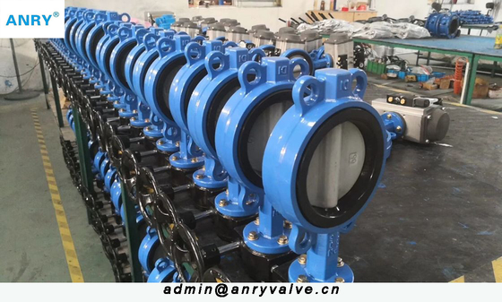 Water Stainless Steel Butterfly Valve SS304 Disc PN16  Wafer Type Butterfly Valve