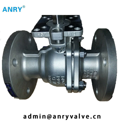 Mounting Pad SS304 Ball Flanged Rf  Floating  Ball Valve