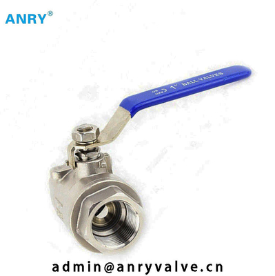 NPT BSP Female Threaded 150 PSl SS304 SS316 Body Vtion PTFE Seat Ball Valve