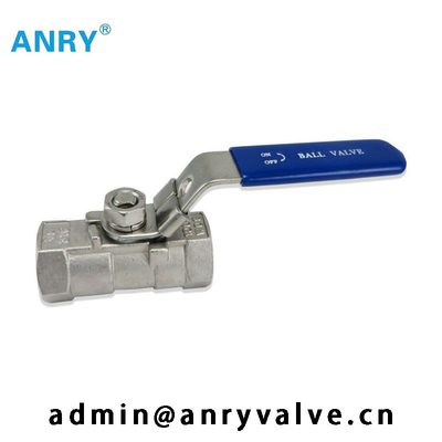 NPT BSP Female Threaded 150 PSl SS304 SS316 Body Vtion PTFE Seat Ball Valve