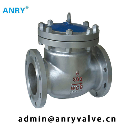 API6D Carbon Steel WCB Body Trim NO.8  RF 150LBS Swing Check Valve