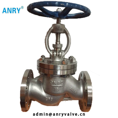 Flanged RF Plug Disc  Globe Valve Straight Pattern DIN F4  Rising Stem