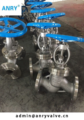 Flanged RF Plug Disc  Globe Valve Straight Pattern DIN F4  Rising Stem