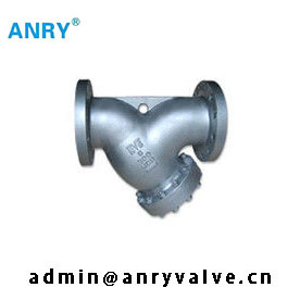 ANSI RF  Cast Steel WCB CF8 CF8M Body SS304 MeshY Type Strainer