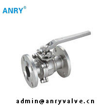 Stainless Steel Lever Operated Ball Valve  2 Inch PTFE Seat Flanged RF  Industrial Ball Valve