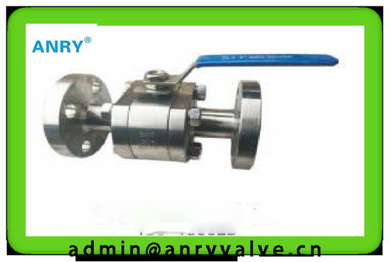 API 3 Piece Stainless Steel Ball Valve Flange Type  Reducer Bore Ball Valve