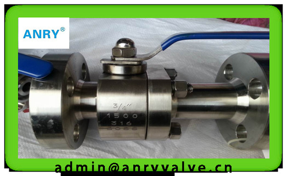 API 3 Piece Stainless Steel Ball Valve Flange Type  Reducer Bore Ball Valve