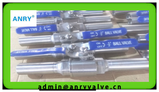 Coupling Nipple 2pc SS Threaded CF8 CF8M Body  Full Port Ball Valve