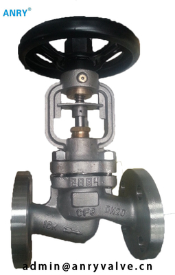 Handwheel DIN Steel Globe Valve  Flanged End RF Casted Steel 13%CR