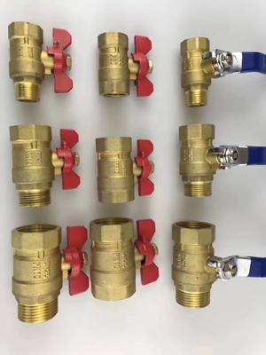 Female Threaded Manual 1.6Mpa JIS DN15 Brass  Ball Valve