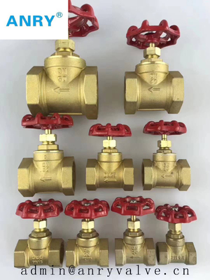 NPT Thread 1.6Mpa DIN Compression Brass Gate Valve Low Pressure