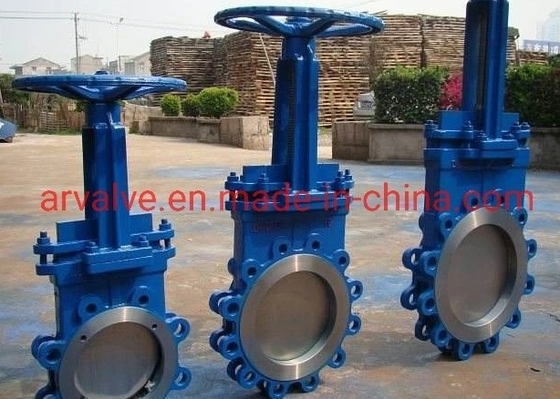 DN600 4Bar Gum Rubber WCB Bi Directional Knife Gate Valve