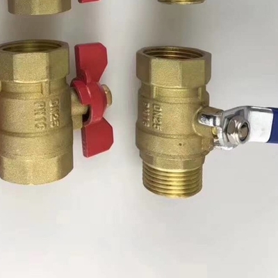 BS 1.6mpa Brass  Ball Valve Lock Lever Handle