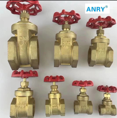 NPT Thread 1.6Mpa DIN Compression Brass Gate Valve Low Pressure
