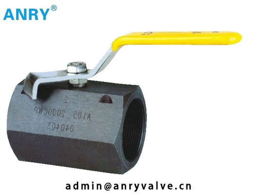 2000PSI Threaded  2 Inch Carbon Steel 1 Piece Ball Valve