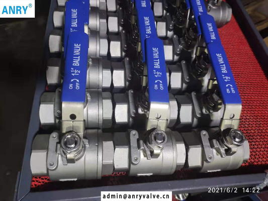 2 Piece SS316 2000PSI BSP Threaded Full Bore SS Ball Valve