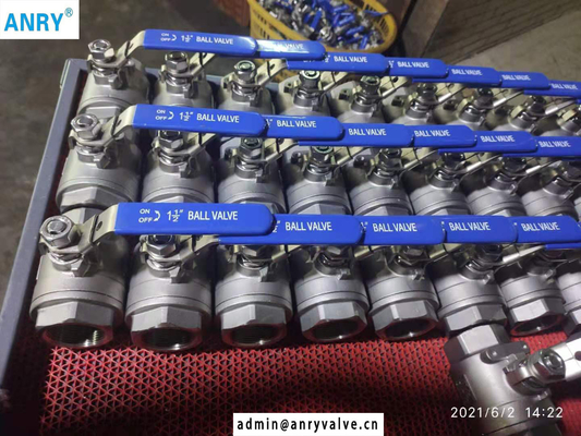 2 Piece SS316 2000PSI BSP Threaded Full Bore SS Ball Valve