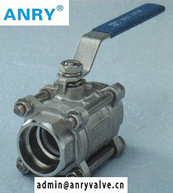 FNPT SS316 PTFE Seat Ball Valve For Water Flow Control