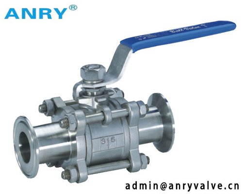 FNPT SS316 PTFE Seat Ball Valve For Water Flow Control