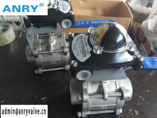 FNPT SS316 PTFE Seat Ball Valve For Water Flow Control