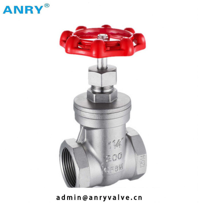 PTFE Seat  200 WOG BSP FNPT Threaded Gate Valve
