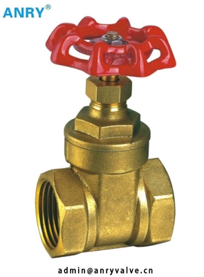 NPT Thread 1.6Mpa DIN Compression Brass Gate Valve Low Pressure