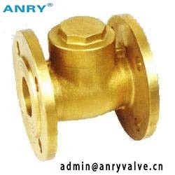 4" 200 WOG Brass Flanged Check Valve Temperature Resistance