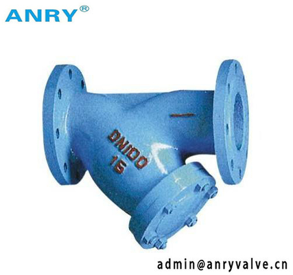 Flanged RF PN16 Y Type Strainer Cast Iron Class 126B Body SS304 Mesh