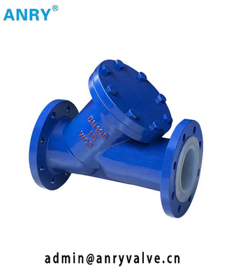 Flanged RF PN16 Y Type Strainer Cast Iron Class 126B Body SS304 Mesh