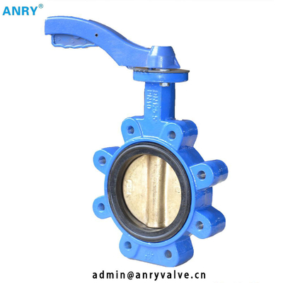 Flanged Wafer Lug Style Butterfly Valve CI GGG40 Body  PN16 Disc Butterfly Valve