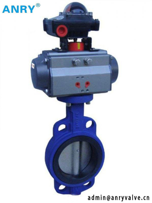 Pneumatic Actuator Stainless Steel  Soft Sealing NBR EPDM Seat  Butterfly Valve