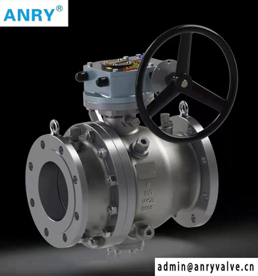 Forged Steel  API Class 150~1500  A105 Body A105+ENP Ball  Trunnion Ball Valve