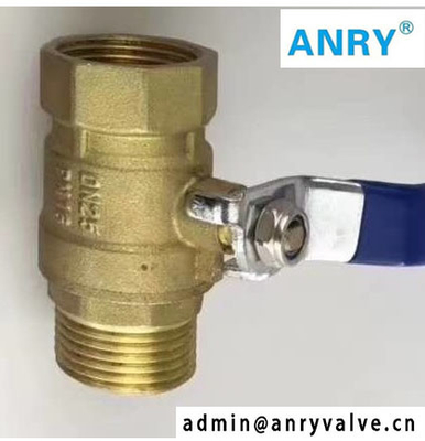 DIN3202 DN25 Threaded Brass Body PTFE Seat  Ball Valve