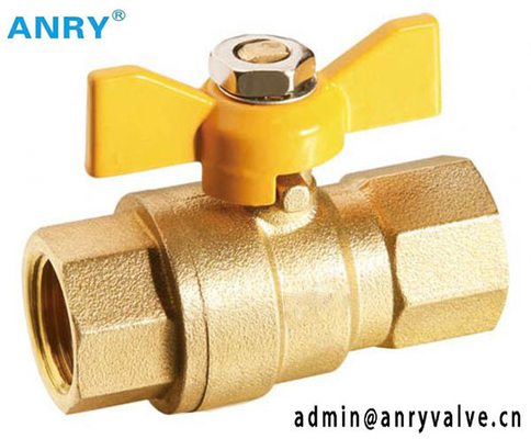 DIN3202 DN25 Threaded Brass Body PTFE Seat  Ball Valve