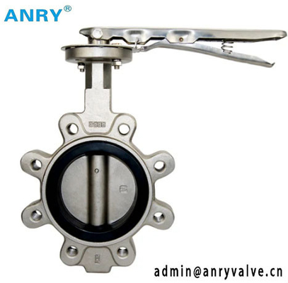Stainless Steel Body Soft Sealing Seats SS304 Disc lug Type Butterfly Valve